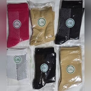 **NEW** 6 Pairs L/XL Compression Sleeve Support Ankle Socks